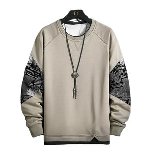 Sudadera de Hombre con Cuello Redondo, Nueva Tendencia Invierno 2026, Algodón/Poliéster, Felpa, Impresión Digital, Logotipo Personalizado Bordado - Product Image 1