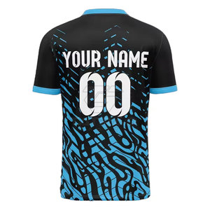 Maillot de football pour hommes, nouveau style tendance, sublimation, impression personnalisée, taille personnalisée, léger, séchage rapide, respirant, 100% polyester - Product Image 2