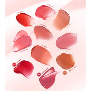 [2AN] Korean Cosmetics Dew Glowy Tint 01 Teinte à lèvres brillante de chèvre Teinte rouge vif avec finition brillante pour une utilisation toute la journée - Product Image 2