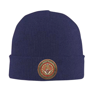 Gorros de Punto Personalizados con Logotipo de Calavera Masónica, Transpirables, Impermeables, de Color Personalizado, para las 4 Estaciones, Unisex, Cálidos para el Invierno, para Adultos - Product Image 4