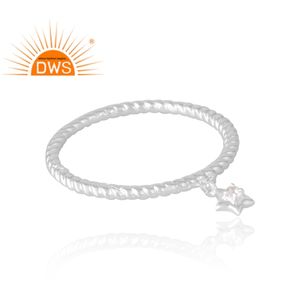 Anillo de piedras preciosas de topacio blanco Natural de Plata de Ley 925 más vendido, fabricante de joyería personalizada - Product Image 4