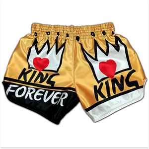 กางเกงมวยไทยขาสั้นพิมพ์ลายสำหรับผู้ชายชุดออกกำลังกายทำจากโพลีเอสเตอร์ใส่ได้ทั้งชายและ100% - Product Image 2