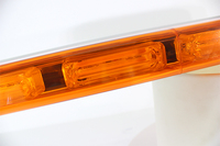 Barra DE LUZ DE EMERGENCIA con alarma LED con base de aluminio estroboscópica y controlador Nueva condición