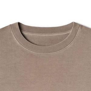 Sweats à col rond 100% coton hiver polaire doublé Long Polo Style solide motif tricoté tissage Anti-rétrécissement Anti-rides haut - Product Image 4