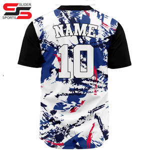Camiseta de Béisbol Sublimada Personalizada - Secado Rápido, Transpirable, Absorbe la Humedad, Protección UV, Ropa Deportiva para Adultos Unisex - Product Image 2