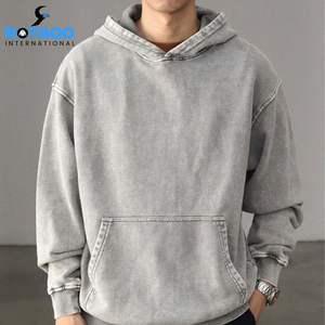 Sudaderas Extra Grandes para Hombre OEM, Sudadera Vintage, Sudadera con Capucha para Parejas, Sudadera con Lavado Ácido para Hombre, Sudaderas de Moda Urbana - Product Image 1