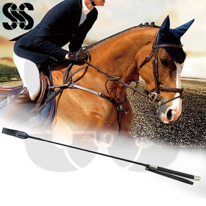 Fouet d'entraînement pour chevaux de haute qualité en gros, manche en fibre de verre/PVC, poignée en cuir/PU, design léger et équilibré pour les écoles d'équitation - Product Image 6