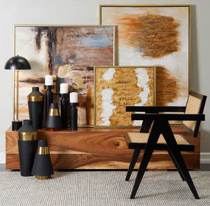 Bougeoir noir fabriqué à la main et incurvé à la main, bougeoir pilier d'excellente qualité pour la décoration de la maison - Product Image 4