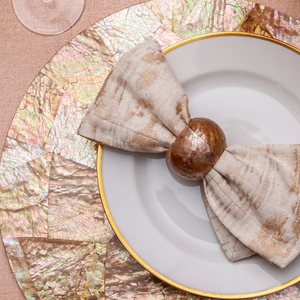 Anillo de Servilleta Navideño de Nácar Hecho a Mano de Alta Calidad para Decoración de Mesa de Fiesta, Procedente de Vietnam - Product Image 4