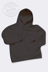 Sudadera de algodón 100% de 320 gramos para hombre, de alta calidad, con capucha forrada, para invierno, estampada, con patrón sólido. - Product Image 4