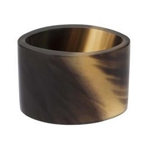 Elegantes servilleteros de cuerno de búfalo antiguos, vajilla de madera personalizada para bodas y comedor, elegante mesa de comedor con acento - Product Image 6