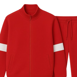 Ensemble de survêtement deux pièces à capuche pour homme – Qualité professionnelle, respirant, polyester/coton – Vêtements de sport d'hiver – Vente en gros - Product Image 1