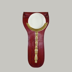Loupe en laiton de 10 pouces en gros avec étui en cuir Loupe de poche vintage pour la lecture, les objets de collection et les cadeaux - Product Image 4
