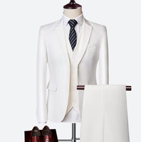 Setelan untuk kostum Pria Bisnis Italia Slim Fit 3 buah jas pria biru Royal jas pengantin pria tuksedo Prom pengiring pria Blazer