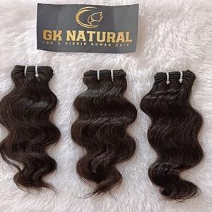 Cabello indio crudo directamente de la India Extensiones de cabello ondulado natural Cabello humano virgen Remy barato Paquetes sin procesar - Product Image 3