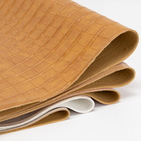 Tissu en cuir PU Nappa extensible et souple pour vêtements, cuir synthétique léger et flexible pour vestes, pantalons, vêtements de mode
