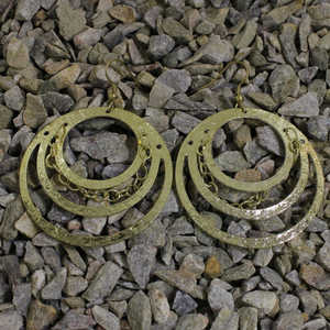 Pendientes de araña de moda con diseño martillado para mujer Estilo elegante con estilo elegante - Product Image 3