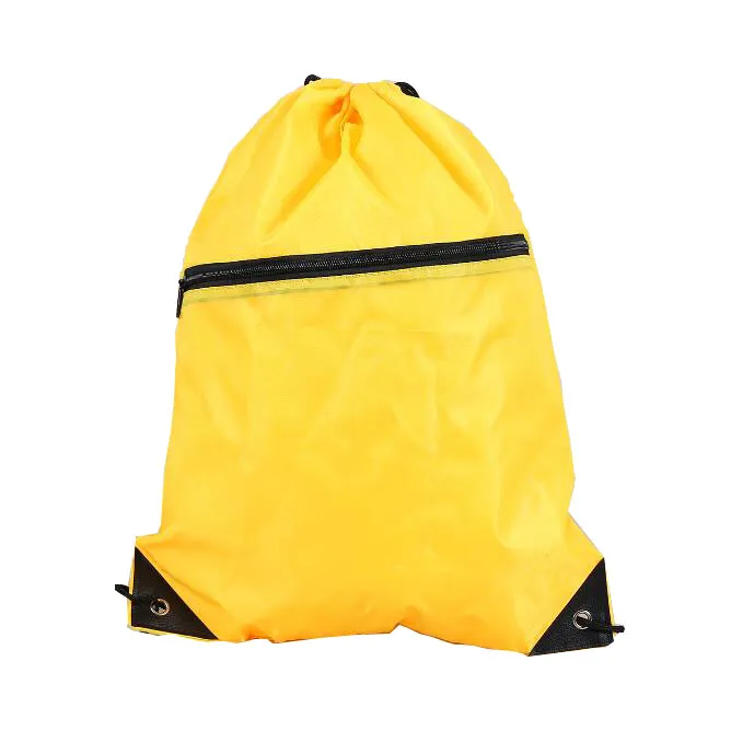 2023 blanc voyage bonne qualité personnalisé Nylon cordon sac en gros cordon sac à dos Vintage sac de rangement