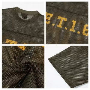 Nuevas camisetas de malla personalizadas Boxy Fit de secado rápido de gran tamaño fútbol baloncesto malla fútbol Jersey malla camisetas de malla hombres hechos en Pakistán - Product Image 4