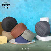 Gorro de Oración Musulmán Elegante, Transpirable y Ecológico para Mezquita, Gorro Kufi para Namaz, Uso en Todas las Estaciones, Tejido Lavable y Fácil de Usar, Gorro para Hombre