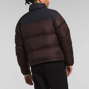 <b>Men's</b> Premium Quality Trendy Zipper Puffer <b>Jacket</b> Hooded Waterproof Breathable <b>Long</b> Sleeve Stand Collar Double Color - Product Image 6