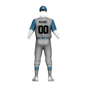 Ensemble de maillot et pantalon de baseball 100% polyester, personnalisable, couleur personnalisée, manches courtes pour homme, antibactérien, séchage rapide - Product Image 3