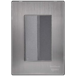 สวิตช์บันได, MXIXX-001, 1 ชิ้น, สวิตช์บันได, 125-250VAC, 10A, 50/60Hz, สีเงิน/อ็อกซ์ฟอร์ด, สแตนเลส/พีซี - Product Image 1