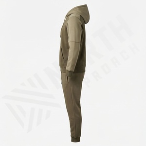 Trajes Deportivos de Algodón 100% para Hombre al por Mayor, Ropa Deportiva Personalizada, Traje Deportivo en Blanco para Hombre, Ropa para Entrenamiento, Correr, Gimnasio, Fitness y Jogging - Product Image 3