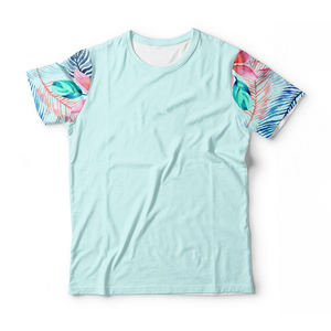 Coton de qualité supérieure en fibre de bambou pour hommes col rond pour chemise décontracté respirant tricoté à manches courtes conception vierge Logo personnalisé Sublimation - Product Image 3