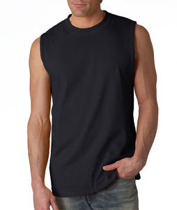Débardeurs pour hommes sans manches Gym Fitness débardeur confortable hommes 100% coton solide motif décontracté débardeur respirant et durable - Product Image 2