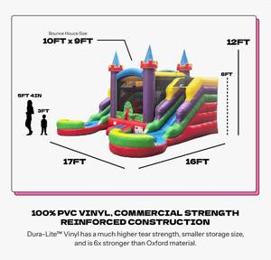 บ้านลมเป่าลม PVC ดีไซน์ใหม่ สำหรับใช้ในร่ม/กลางแจ้ง เหมาะสำหรับเด็ก อนุบาล และโรงเรียน - Product Image 4