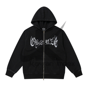 Venta al por mayor 420 GSM 3D puff cropped HOODIE hombres de alta calidad personalizado peso pesado impresión HOODIE - Product Image 6