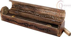 Quemador de Incienso de Madera de Lujo con Tallado Étnico, 100% Natural y Duradero para Meditación y Bienestar - Product Image 5