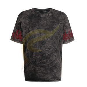 Camisetas Lisas de Algodón 100% de Alta Calidad, Unisex, Oversize, con Lavado Ácido, Ecológicas, de Secado Rápido y Transpirables - Product Image 1
