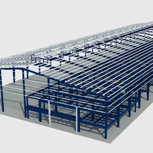 Installazione rapida di magazzini prefabbricati per la costruzione di file di progettazione di strutture in acciaio prefabbricate da magazzino
