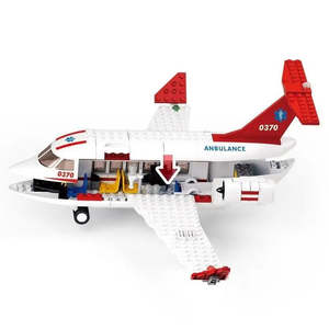 For Lego Mdicale <b>Ambulance</b> Arienne En Plastique Jouet Pour Enfants - Product Image 3
