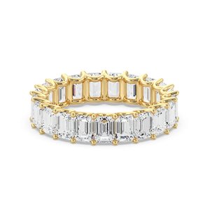 Anillo de Eternidad con Diamantes de Corte Esmeralda - Product Image 1