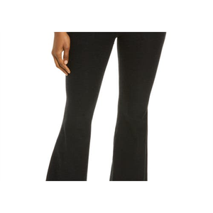 Yoga Darkest Night Flare Leggings High Waist Breathable Spandex/Nylon <b>Tights</b> Custom Logo Solid <b>Pattern</b> Active Usage 3XL Medium - Product Image 6