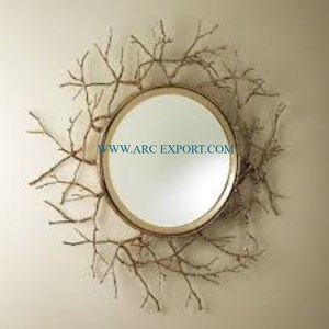Haute exigence Top vente fantaisie mur miroir décoratif fabriqué à la main nouveau Style en aluminium matériel salon tenture murale miroir - Product Image 1