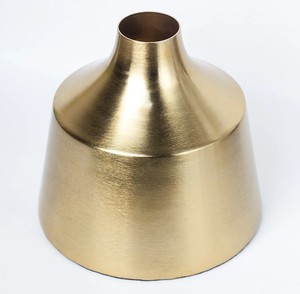 Florero de Metal dorado hecho a mano, diseño único, mesa decorativa para el hogar, sala de estar, oficina, decoración de Hotel, artículo de uso - Product Image 3