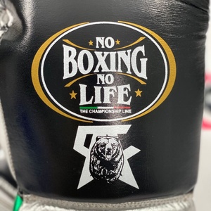 ถุงมือชกมวยหนังแท้คุณภาพสูง ทนทาน สำหรับฝึกซ้อมและแข่งขัน ยี่ห้อ No Boxing No Life รุ่นพรีเมียม - Product Image 2