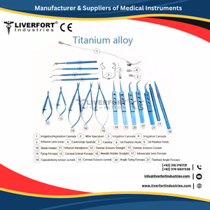 4 Uds titanio BARRAQUER alambre ojo espéculo alambre cuchillas 14mm 15mm acero alemán oftálmico microinstrumentos quirúrgicos CE ISO - Product Image 6