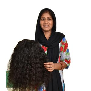 Máquina rizada virgen cruda de la mejor calidad, paquetes de trama doble, sin procesamiento químico, proveedor de templo, extensiones de cabello humano indio - Product Image 4