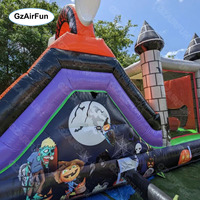 Bon prix pas cher Halloween château maison hantée enfant en bas âge gonflable maison de rebond à vendre