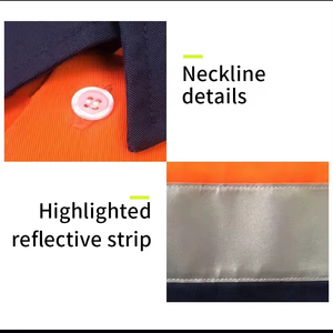 Camisetas Polo de alta visibilidad para hombre, camiseta de seguridad reflectante con logotipo personalizado, camisetas polo transpirables de alta visibilidad y alta visibilidad - Product Image 3