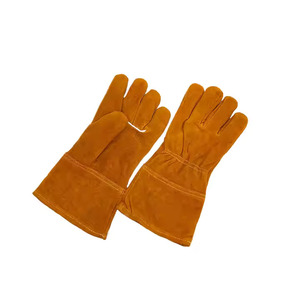 Guantes de soldadura de seguridad de cuero Precio barato Uso de alto rendimiento durante el trabajo de soldadura Guantes protectores - Product Image 3