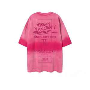 T-shirt de sérigraphie 100% coton surdimensionné lavé à quantité minimale de commande bas personnalisé pour hommes - Product Image 6