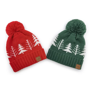 Nouveauté : Bonnet d'hiver personnalisé pour femme, en jacquard tendance avec pompon, en acrylique épais, idéal pour les voyages et la génération de personnages. - Product Image 1