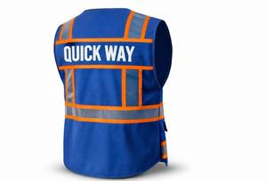 Chaleco de Seguridad Reflectante de Alta Visibilidad con Logotipo Personalizado, Impermeable, con Cremallera y Bolsillos, ENVÍO RÁPIDO - Product Image 2