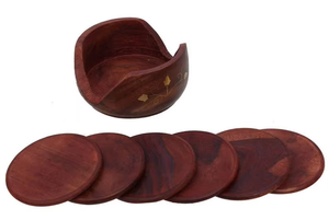 Table de cuisine moderne et écologique Sous-verres en bois durables pour le thé Ensemble durable en ardoise Tapis de bar pour ustensiles de cuisine Cadeau - Product Image 4